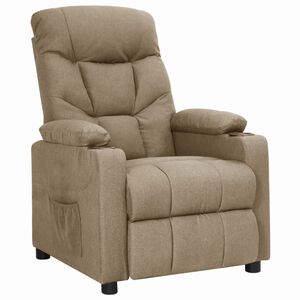 vidaXL Relaxsessel Taupe Stoff