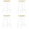 vidaXL Barhocker 4 Stk. Mango Massivholz