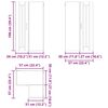 vidaXL K&uuml;chenschrank Braun Eichen-Optik 57 x 57 x 100 cm Holzwerkstoff