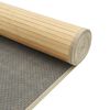 vidaXL Teppich Rechteckig Hell Natur 100x300 cm Bambus