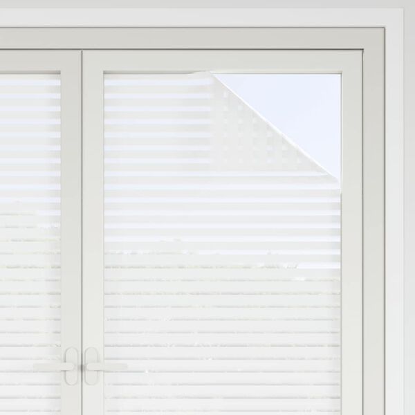 vidaXL Fensterfolien 2 Stk. Matt Streifenmuster PVC