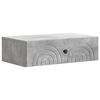 vidaXL Wandmontierter Beistelltisch Betongrau 59 x 34,5 x 17 cm