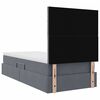 vidaXL Aufbewahrungsbett mit Matratze Dunkelgrau 90 x 200 cm Samt