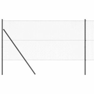 vidaXL Bodenmontierter Sechseckzaun 10 x 1 m PVC-beschichteter Stahl