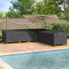 vidaXL M&ouml;belbezug Schwarz 300 x 300 x 80 cm 600D Oxford Stoff