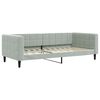 vidaXL Tagesbett Hellgrau 90x200 cm Samt