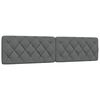 vidaXL Bettgestell ohne Matratze Dunkelgrau 200x200 cm Stoff