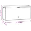 vidaXL Gartenbox Anthrazit 114x47x60 cm