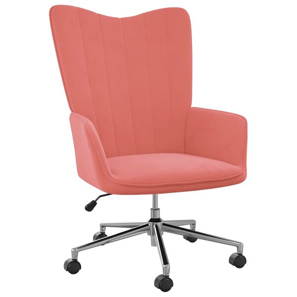 vidaXL Relaxsessel Rosa Samt