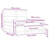 vidaXL Boxspringbett mit Matratze mit Kopfteil Blau 180 x 200 cm Stoff