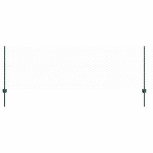 vidaXL Sechseckzaun mit Pfosten 50 x 0,8 m PVC-beschichteter Stahl