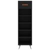 vidaXL Schuhschrank Schwarz 30x35x105 cm Holzwerkstoff