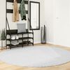 vidaXL Teppich OVIEDO Kurzflor Grau &Oslash; 200 cm
