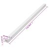 vidaXL Installationsrohre 50x25 mm 10 m PVC