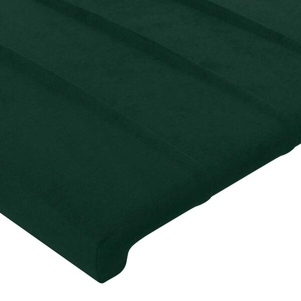 vidaXL Kopfteil Dunkelgr&uuml;n 180x5x118/128 cm Samt