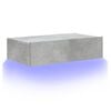vidaXL TV-Schrank mit LED-Leuchten Betongrau 60x35x15,5 cm
