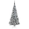 vidaXL Weihnachtsbaum mit 300 LEDs mit St&auml;nder Silber 180 cm PET