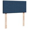 vidaXL Boxspringbett mit Matratze Blau 100x200 cm Stoff