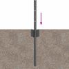 vidaXL Zaunpfosten 11 pcs Grau 80 cm Stahl