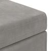 vidaXL Hocker Hellgrau 61 x 41 x 40 cm Samt und Engineering Holz
