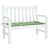 vidaXL Gartenbank-Auflage Blattmuster 100x50x4 cm Oxford-Gewebe