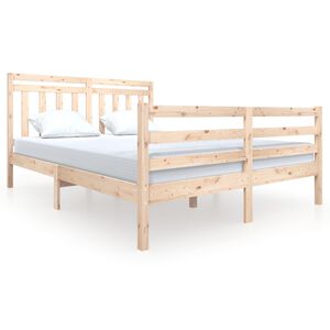 vidaXL Massivholzbett 150x200 cm