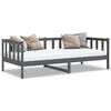 vidaXL Tagesbett Grau Massivholz Kiefer 90x200 cm