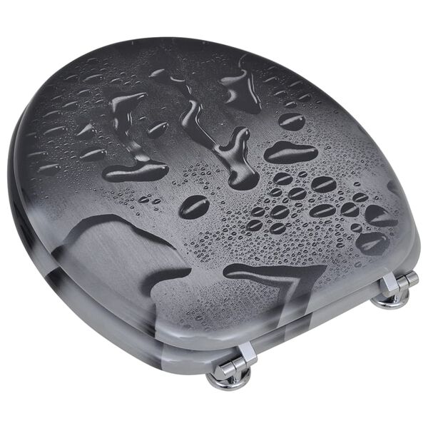 vidaXL Toilettensitze mit Deckel 2 Stk. MDF Wasser