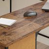 vidaXL Schreibtisch Altholz 141 x 141 x 75 cm Holzwerkstoff