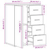 vidaXL Sideboards 2 Stk. R&auml;uchereiche 59x39x80 cm Holzwerkstoff