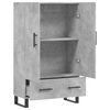 vidaXL Highboard Betongrau 69,5x31x115 cm Holzwerkstoff