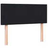 vidaXL Boxspringbett mit Matratze Schwarz 120x220 cm Samt
