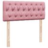 vidaXL Boxspringbett mit Matratze Rosa 120x200 cm Samt