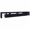 vidaXL TV-Schrank mit LED-Leuchten Schwarz 290x36,5x40 cm
