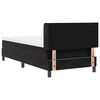 vidaXL Boxspringbett mit Matratze Schwarz 200 x 80 cm Samt