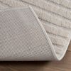 vidaXL Bereichsteppiche Quadratisch Creme 120 x 120 cm