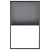 vidaXL Insektenschutz-Plissee f&uuml;r Fenster Alu Anthrazit 120x160cm