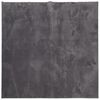 vidaXL Teppich HUARTE Kurzflor Weich und Waschbar Anthrazit 120x120 cm