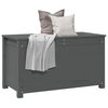 vidaXL Truhe Grau 80x40x45,5 cm Massivholz Kiefer