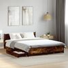 vidaXL Bettgestell mit Schubladen R&auml;uchereiche 135x190cm Holzwerkstoff