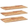 vidaXL Schweberegale 3 Stk. 60x40x2 cm Massivholz Akazie &Ouml;lbehandelt