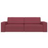 vidaXL Schlafsofa 200cm Weinrot Stoff