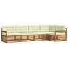 vidaXL Outdoor-Sofagarnitur 5 stk. Natur und Creme