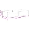 vidaXL Hochbeet 195x100x36 cm Cortenstahl
