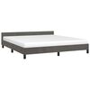 vidaXL Bettgestell ohne Matratze Dunkelgrau 180x200 cm Samt