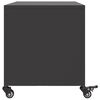vidaXL TV-Schrank Schwarz 68x39x43,5 cm Stahl