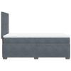 vidaXL Boxspringbett mit Matratze Dunkelgrau 80x200 cm Samt