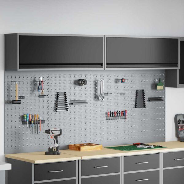 vidaXL Werkzeugschrank-Set 6 pcs Schwarz Pulverbeschichteter Stahl