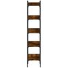 vidaXL B&uuml;cherregal 5 B&ouml;den R&auml;uchereiche 35x30x174 cm Holzwerkstoff