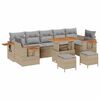 vidaXL Gartensofa-set 13 stk. 9-Sitzanzahl Beige und Hellgrau